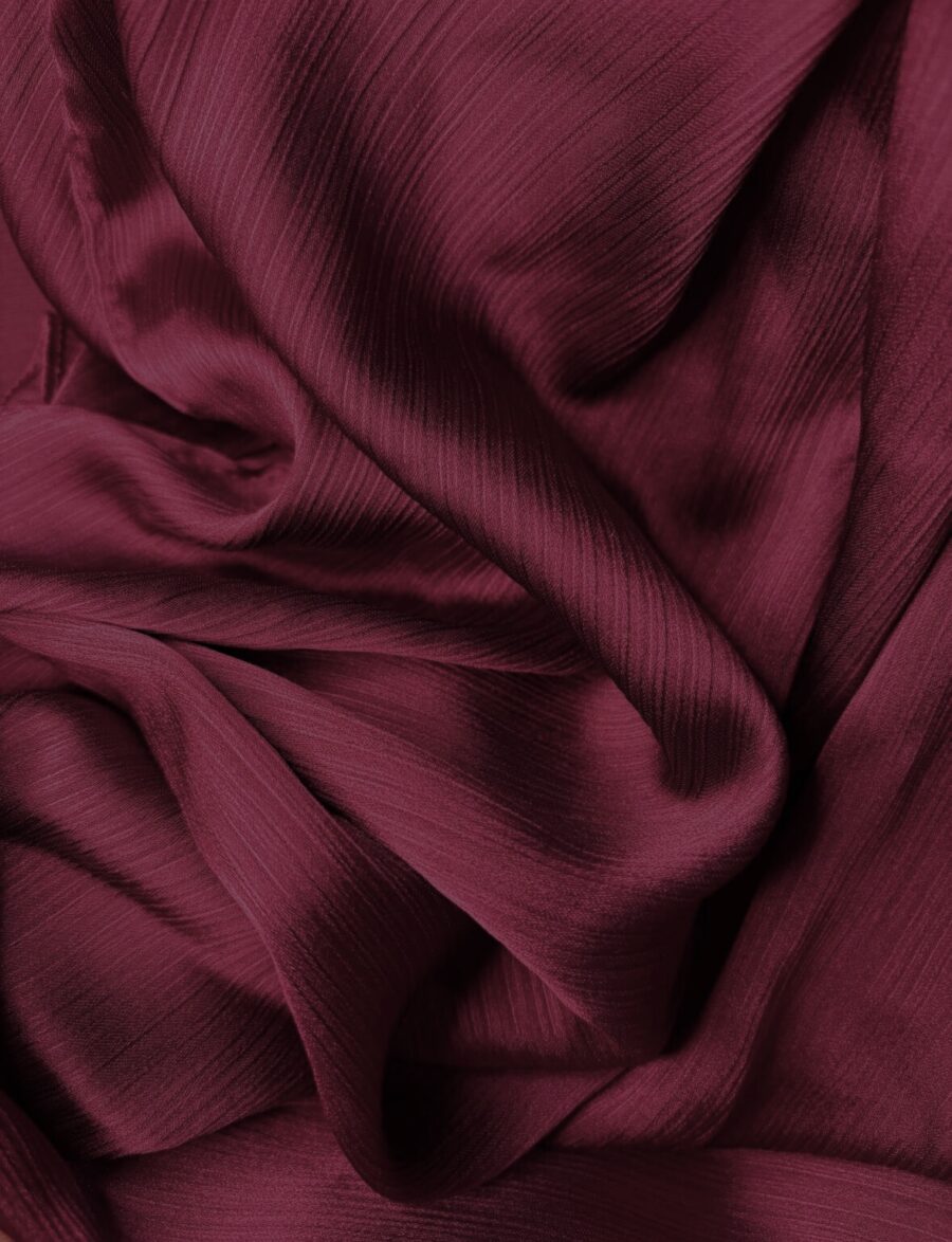 Blood Red | Crinkle Satin Hijab