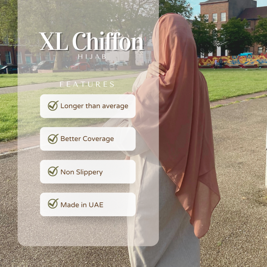 Plum | XL Chiffon Hijab