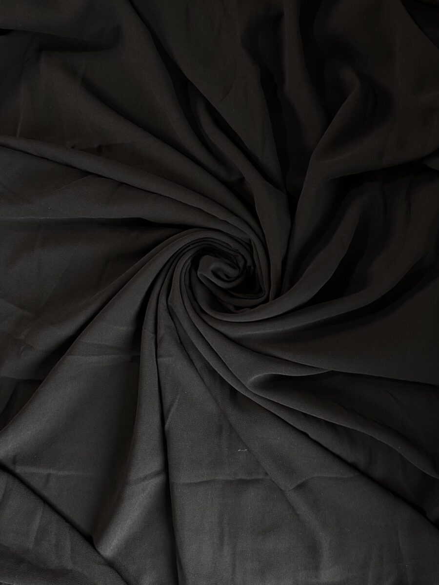 Black | XL Chiffon Hijab