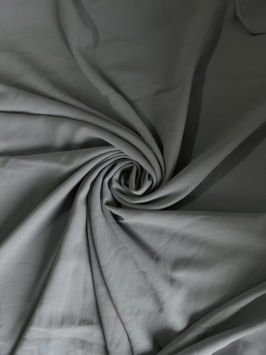 Ashy Grey | XL Chiffon Hijab