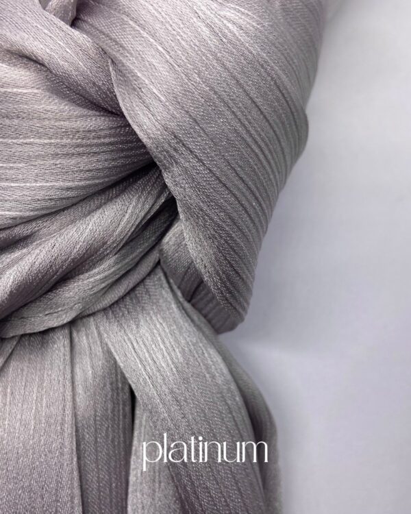 Platinum | Crinkle Satin Hijab