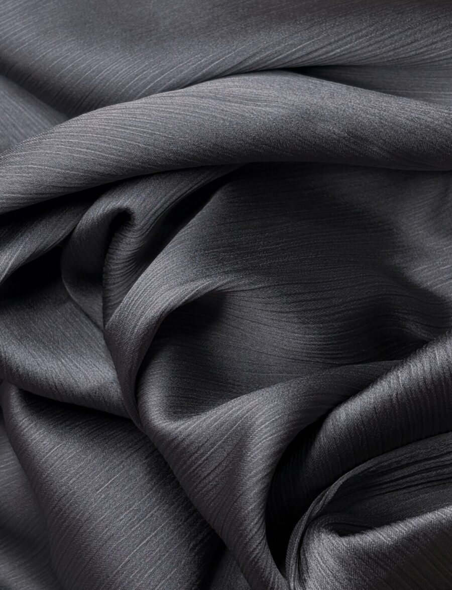 Slate Grey | Crinkle Satin Hijab