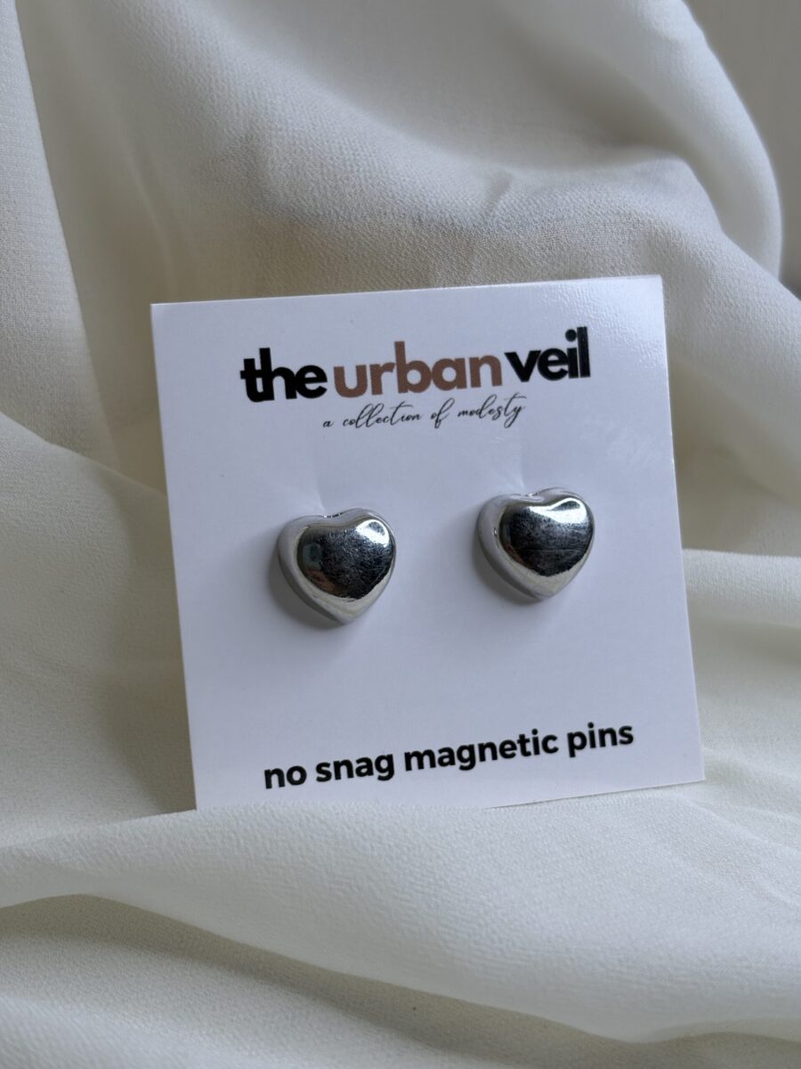 Silver Pair of 2 | Hijab Magnets