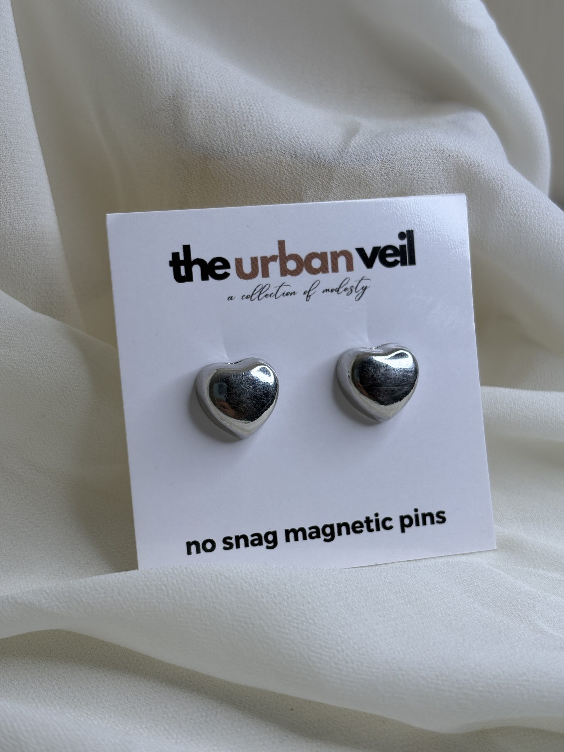 Silver Pair of 2 | Hijab Magnets