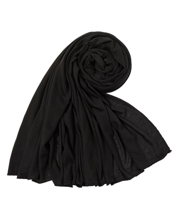 Black | Cotton Jersey Hijab