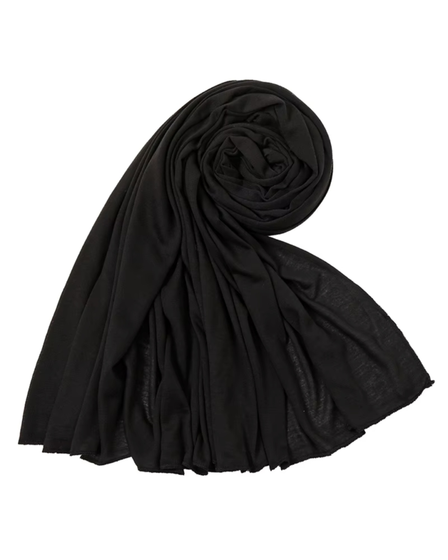 Black | Cotton Jersey Hijab